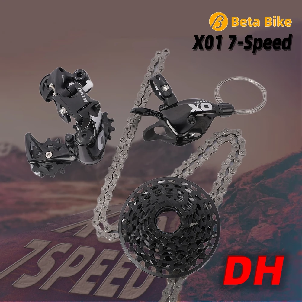 SRAM  X0 X01 DH X-HORIZON Mountain Bike Downhill Kit 7 speed Rear Derailleur X-ACTUATION Trigger Shifter Bicycle Accessories