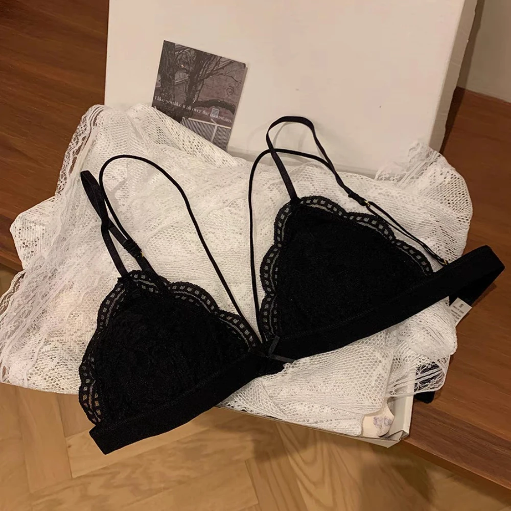 French Lace Wireless Bralette - Bralette Wireless Soft 评论和价格