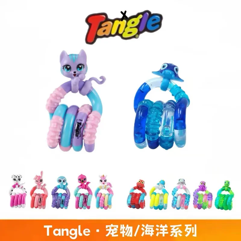 In-Stock New Genuine Tangle Ocean Pet Series Twist Fidget Toy Sensory Adhd Concentration Training Tool Unique And Fun Gift Toys