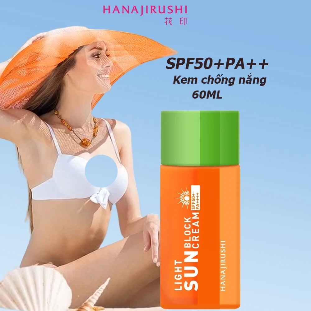 Sonnencreme HANAJIRUSHI Whitening Sun Screen Ultraleichter wasserbeständiger SPF SPF50+ PA++ 60 ml