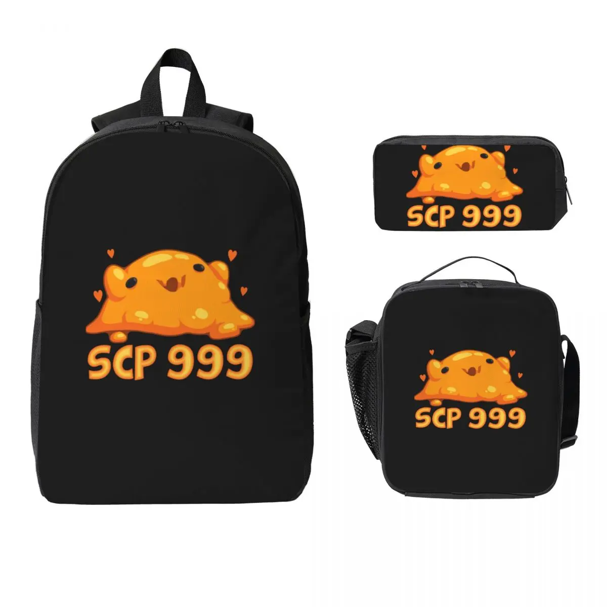 

SCP 999 Backpack Student Boys Girls BookBag School Bag Computer Shoulder Bags 3ps Insulated Lunch Bag Pencil Case