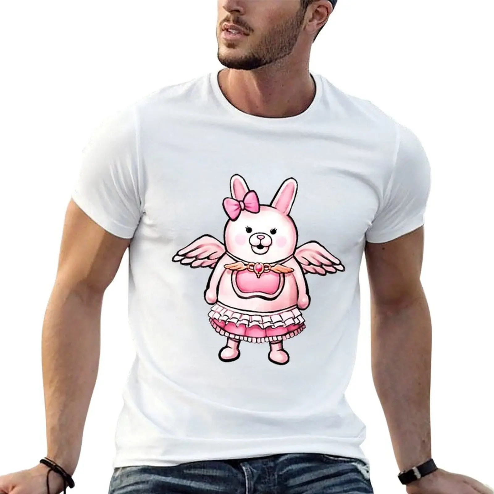 

Monokuma and Monomi Sticker T-Shirt cotton t shirt pack man t shirts for men casual t shirt for man T-shirt