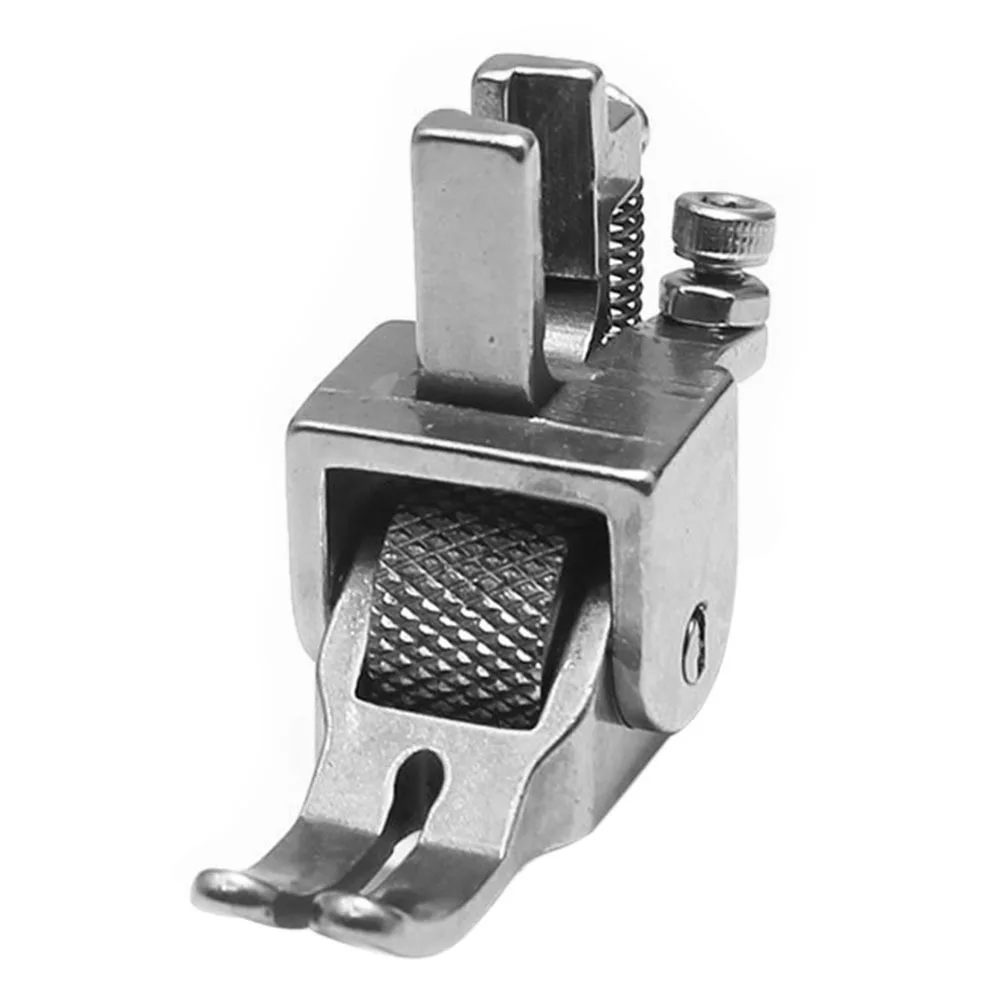 

Flat-Seaming Machine Roller Presser Foot Heavy Duty Iron Suitable for Thick Material Sewing DIY Multiple Layers Craft