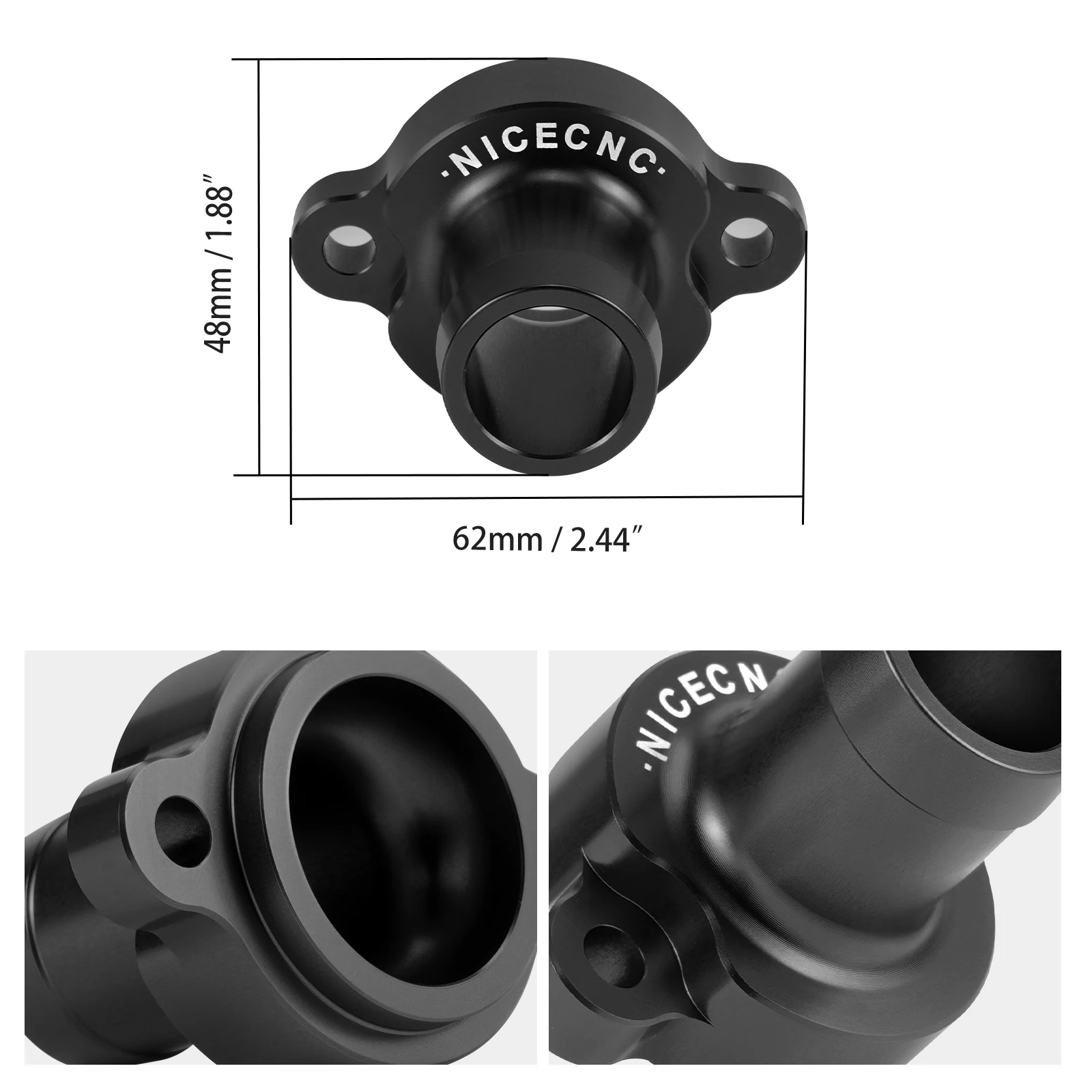 NICECNC Thermostatgehäuseabdeckung für KTM 690 DUKE/DUKE R/Enduro/Enduro R/SMC/SMCR 08–2025 Husqvarna 701 Enduro GasGas 700 SM/ES – Detail 2