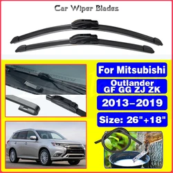 For Mitsubishi Outlander GF GG ZJ ZK 2013 2014 2015 2016 2017 2018 2019 Car Front Wiper Blades Brushes Cutter Accessories 26