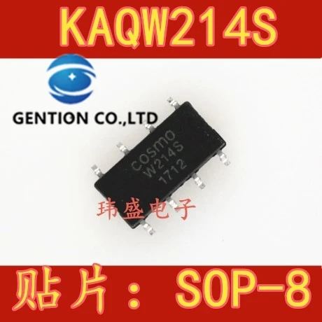 10PCS KAQW214S W214S SOP-8 light coupling solid state relay photoelectric coupler in stock 100% new and original