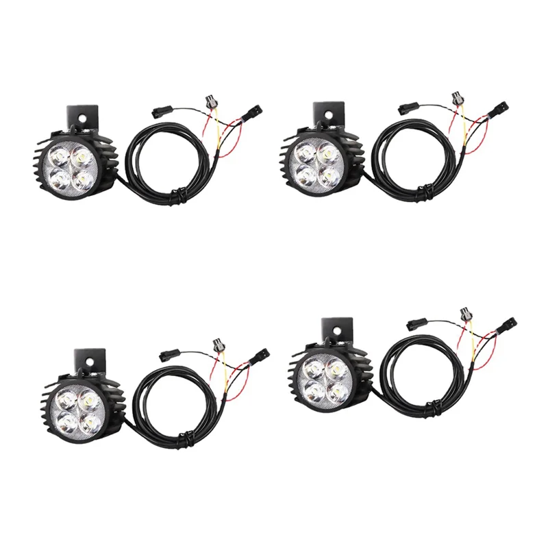 

Plastic Electric Scooter Headlights 10 Inch M4LED Two In One Modified External Ultra Bright Headlights Forkugoo