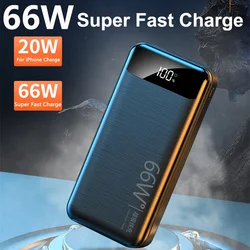 66W Super Fast Charging 20000mAh Power Bank for Huawei P50 Laptop Powerbank Portable External Battery Charger For iPhone Xiaomi