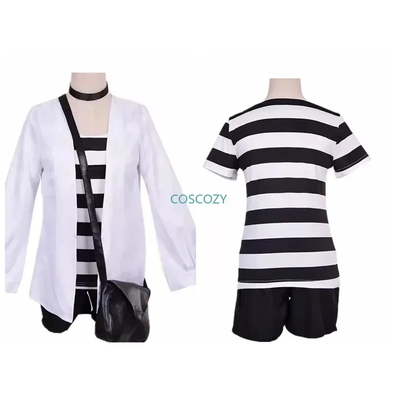 2025 New Angels of Death Rachel Gardner Cosplay Costume Halloween Cos Man Woman Full Set Coat T-shirt Shorts Neckbelt Ba