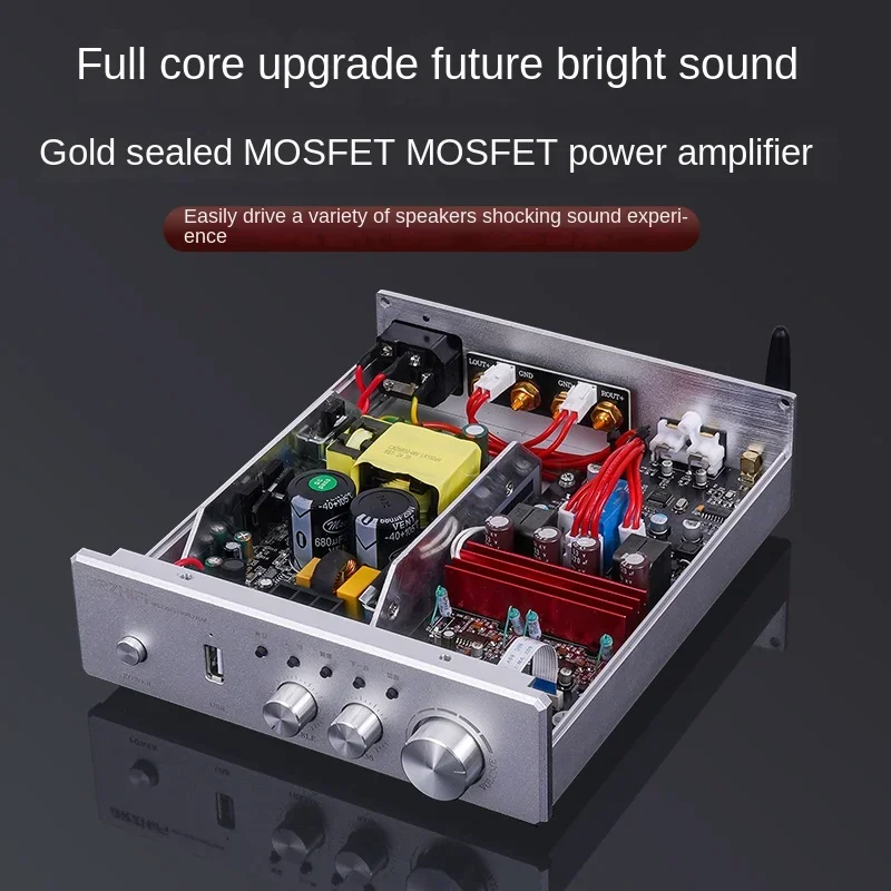 BREEZE 2025PA-ir600 Gold Sealed Field Effect MOS Tube D-Class Digital Amplifier HiFi High Power Household Use