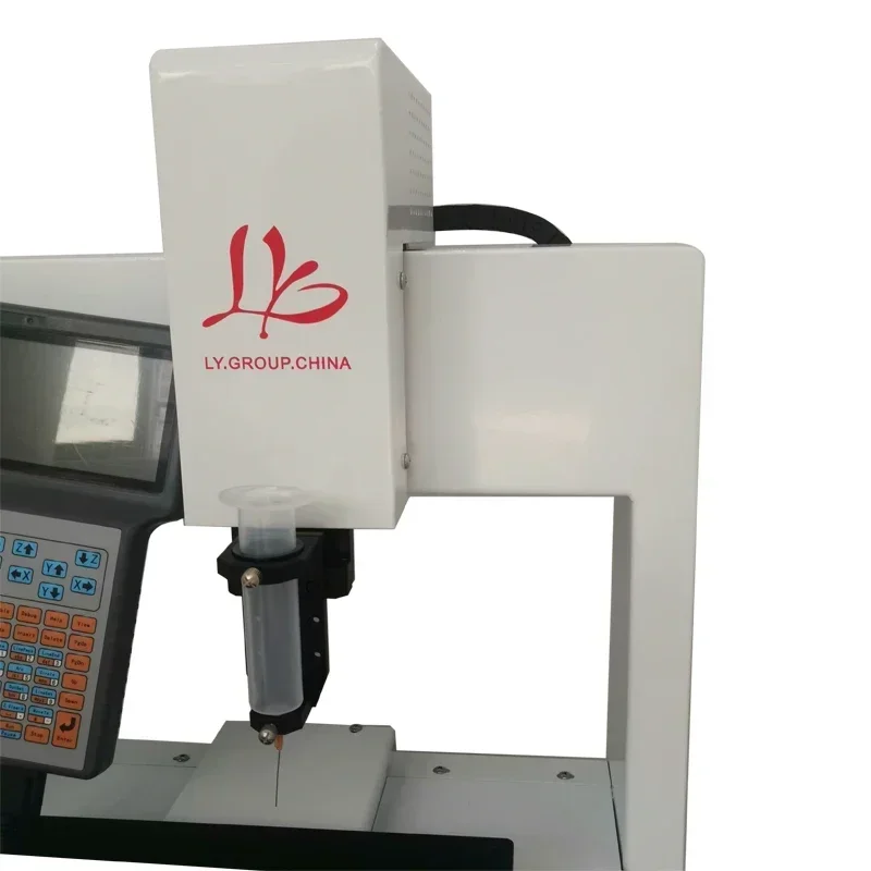 Immagine 6: LY-441A Macchina Automatica per Erogazione Colla a 3 Assi 0,1-500mm/sec Dispenser di Pasta Saldante e Adesivo per Applicazione Colla su Telai di Telefoni Cellulari