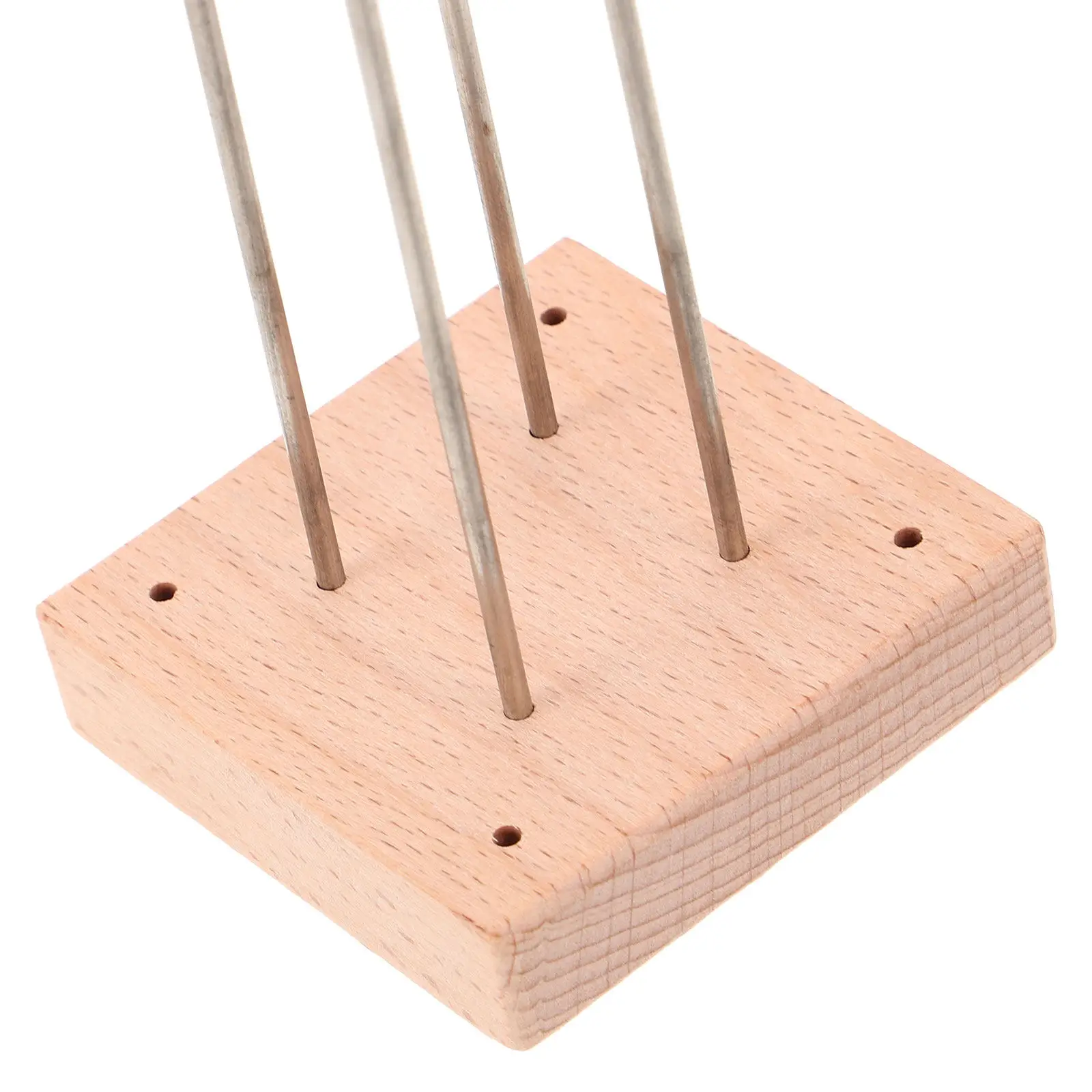Sturdy Wood and Metal Paracord Ball Knot Jig Compact Desktop Weaving Board for DIY Paracord Kit Tool Macrame Knotting Craft and view 4
