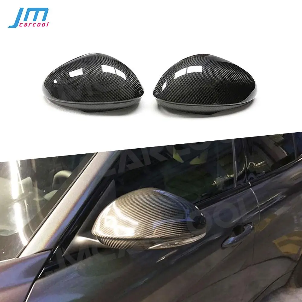 

Dry Carbon Fiber Material Side Mirror Cover For Alfa Romeo Giulia 2017 2018 2019 Auto Car Styling