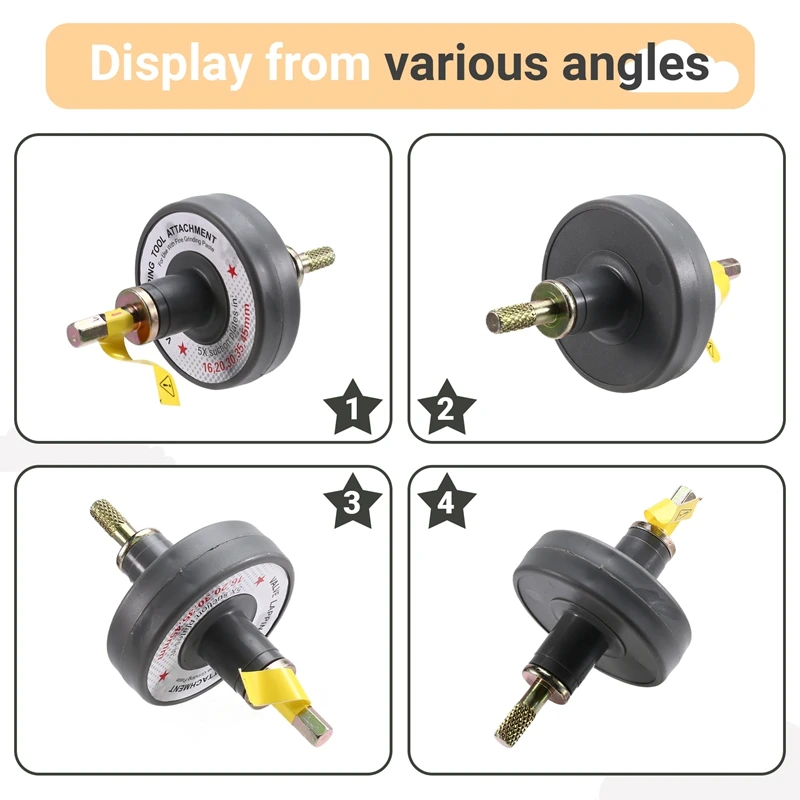 ABKJ-Valve Lapping Tool Kit Small Engine Valve Lapper Kit With 4 Suction Plates Electric Valve Grinding Tool