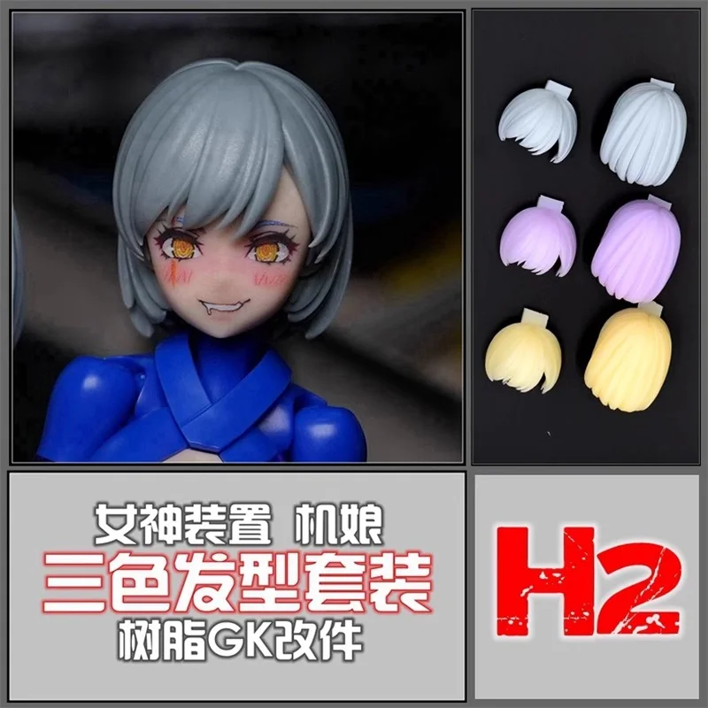 SH STUDIO 1/12 Soldier Goddess Device Three Color H2 Group Hair Style Resin GK Model Toy Accessories In Stock