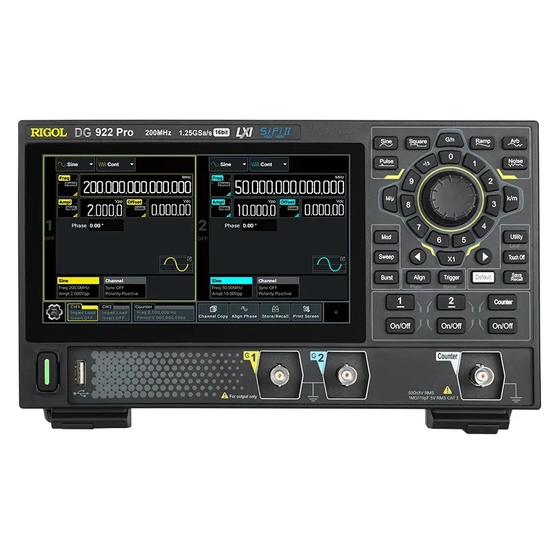 DG902/912/922Pro Arbitrary Waveform Function Signal Generator 16bit Signal Source