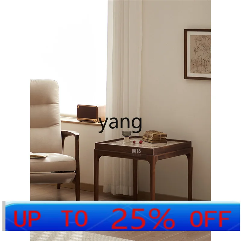 

LMM solid wood rock slab edge few living room household tea table small table sofa side coffee table