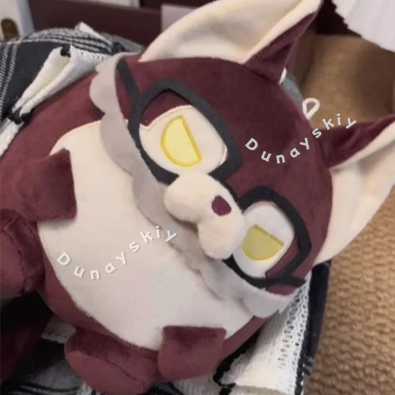 Valko Fan-made 15cm Round Wolf Bobo Cotton Pendant Plush With Ears And Tail Love And Deepspace Halloween Cos Game Fan Gift - view 3