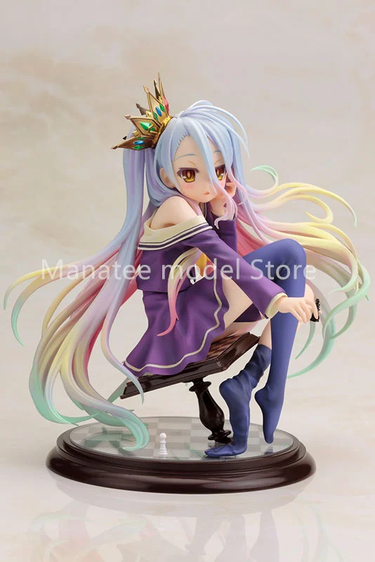 100% Original: Kotobukiya Game Life NO GAME NO LIFE White Figure PVC Model Doll Toys birthday gifts Colletible Model Toy