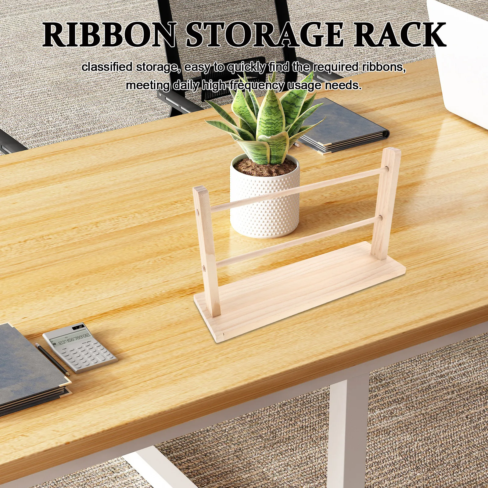 Wooden Ribbon Organizer Stand  - đánh giá và giá Natural Florist Supply