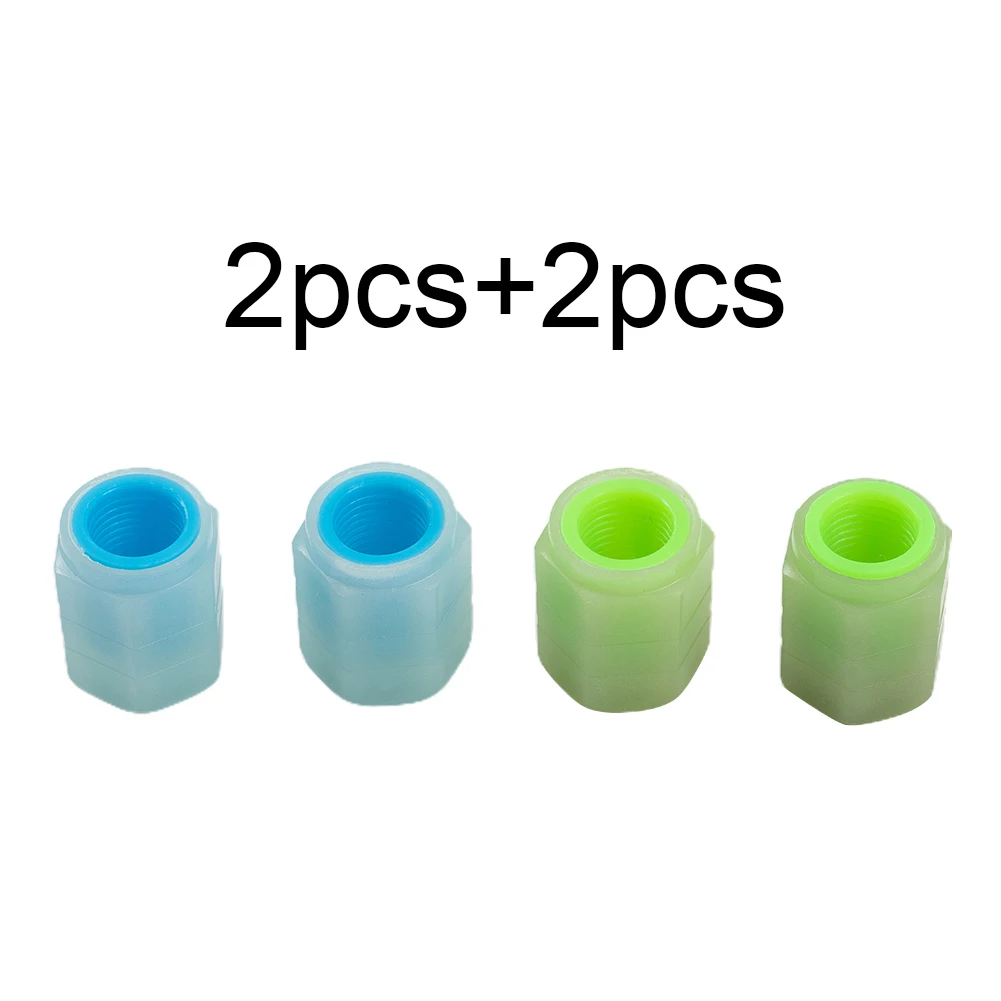 High Quality 2022 New Tire Valve Cap Car Rubber Tyre Rim Stem Cover Luminous Motorcycle Auto Decorative High Quality