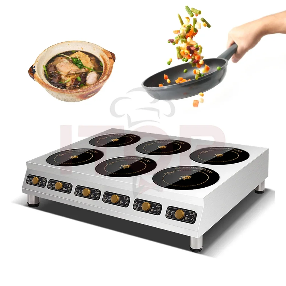 Table Top 2/4/6 Burner Electric Stove 210mm Low Price Durable Electric Cook Top Induction Heating Plate Induction Cooker