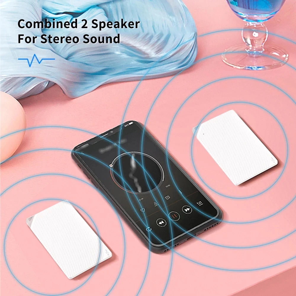 Bocoice Bone Conduction Wireless BT Speaker Mini Portable Loudspeaker Stereo Built-in Mic Sound Box FM BASS Column caixa de som