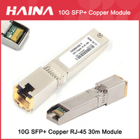 10G SFP+ to RJ45 Copper Module 10gb SFP RJ45 Module SFP SFP+-T 10GBase-T 30M For Cisco Mikrotik Generic TP-link D-link Switch
