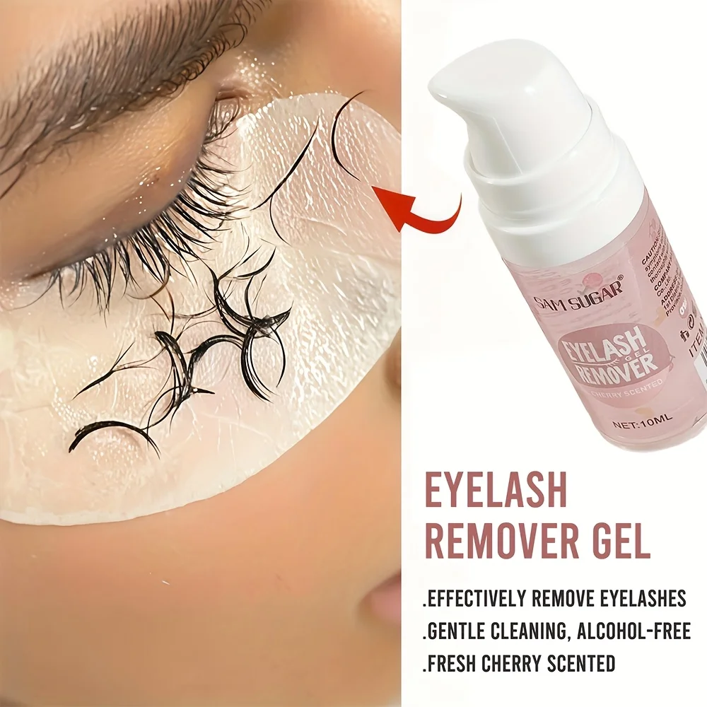 جل مزيل الرموش 10 مل، تركيبة لطيفة غير مهيجة، تزيل البقع والبقع برائحة صبار الكرز الرقيقة #2