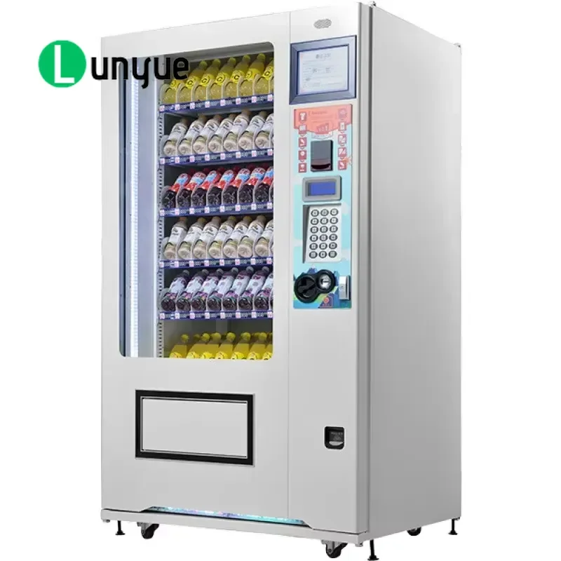 Wall Mounted Desktop Vending Machine CNC Processing Small Unmanned Bar Beverage Cigarette Dispenser Compressor Cooling System