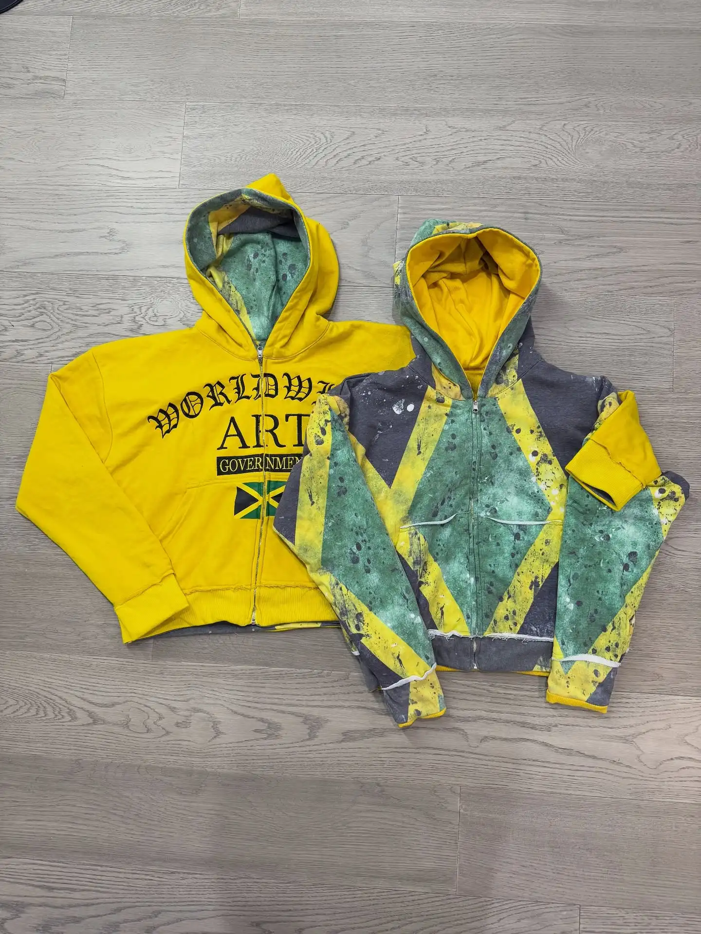 Sudadera desgastada retro de diseño Reversible con estampado de letras Y2K, chaqueta holgada de gran tamaño con cremallera, ropa de calle Vintage, top de marca de moda