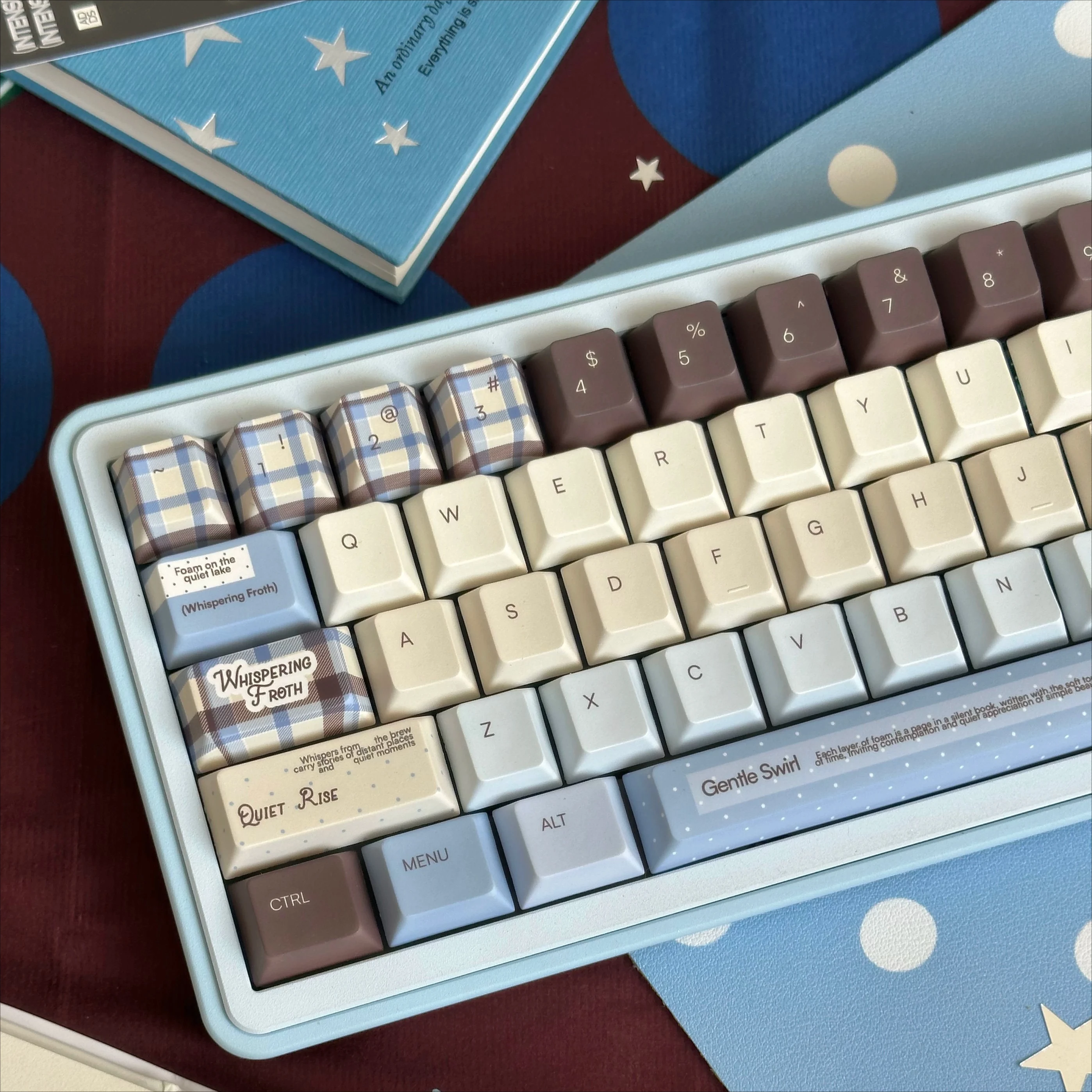 Sea Salt Craftsmanship Theme Keycaps Set PBT Cherry Profile Sublimation Custom Original Handmade Keycaps for Mechanical Keyboard