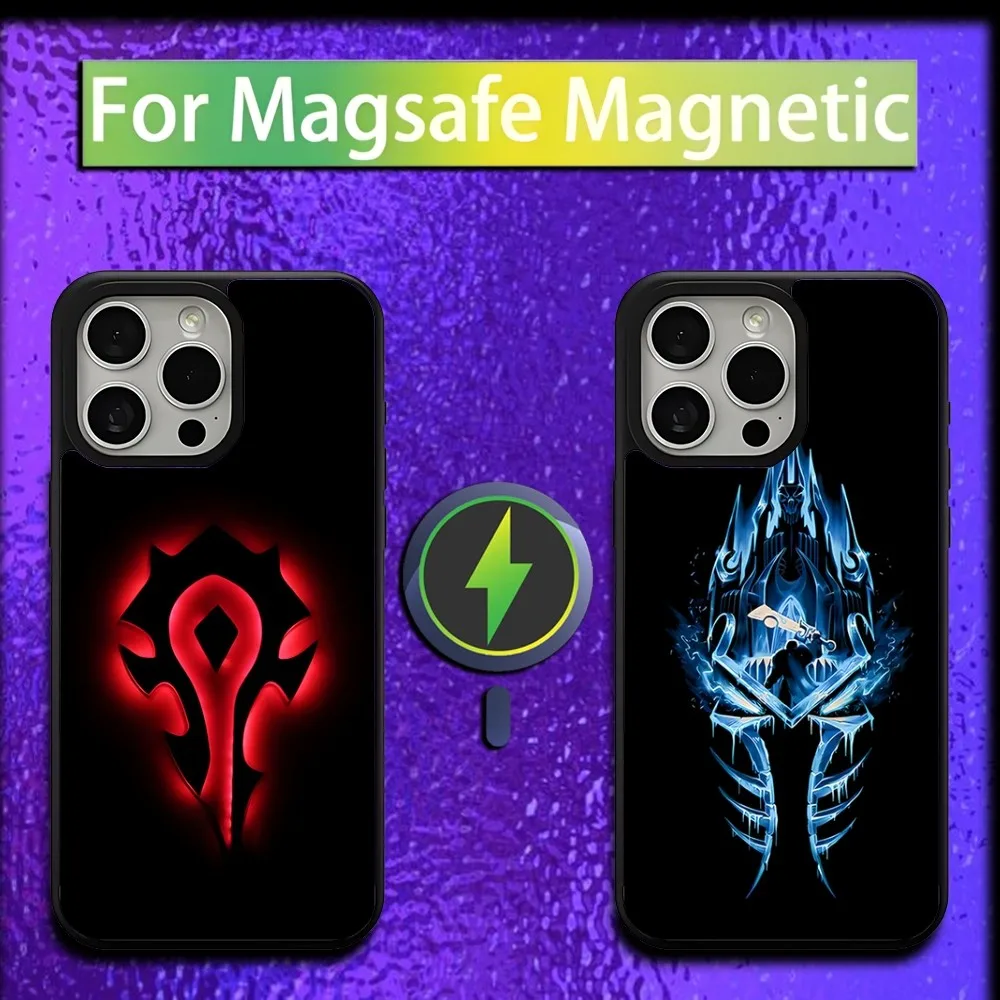 World Of W-Warcraft Game  Phone Case For iPhone 16,15,14,13,12,11,Plus,Pro,Max,Mini Magsafe Magnetic Wireless Charging