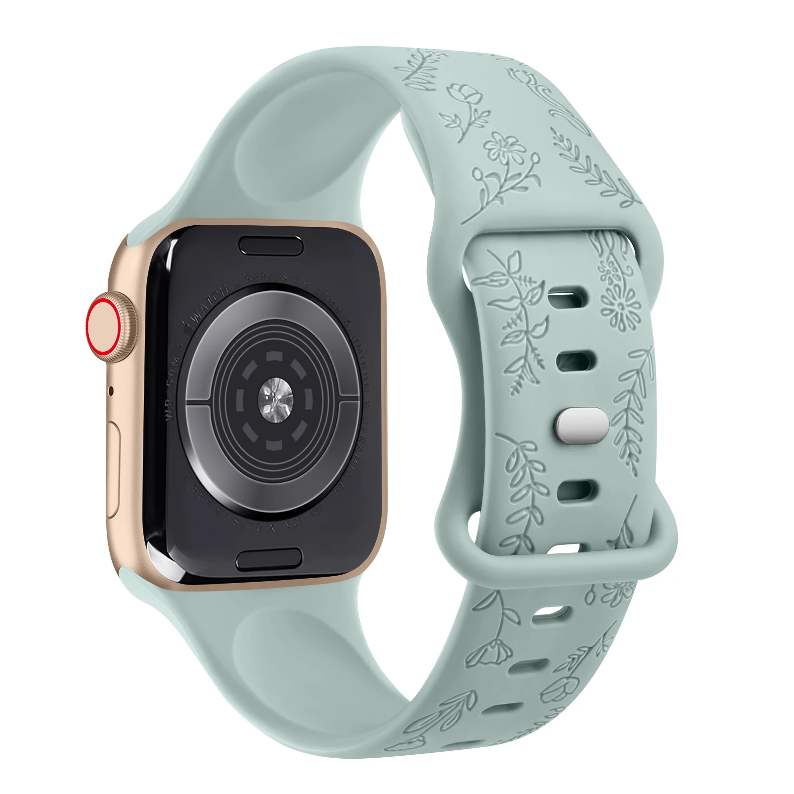 Ремешок силиконовый для Apple Watch 9 8 7 6 5 4 3 SE, мягкий браслет для IWatch Ultra 49 мм 45 мм 41 мм 40 мм 44 мм 38 мм 42 мм