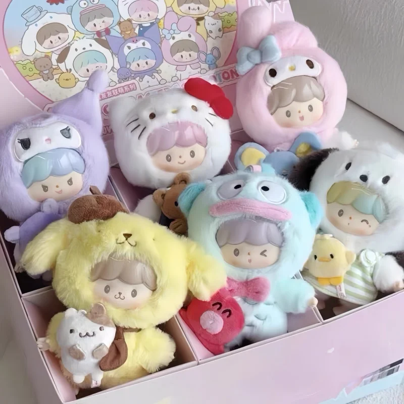 

Новая оригинальная серия персонажей Zzoton League Sanrio Love-Buddies, глухая коробка, совместная коллекция продуктов, игрушечная сумка, подвески в подарок