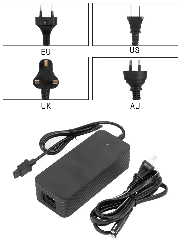 AliExpress LCQPTW 53.5V 2A Battery Charger for NIU KQi2 KQi3 Electric Scooter Ebike Charging Adapter EU US UK AU Plug Kickscooter Charger Parts