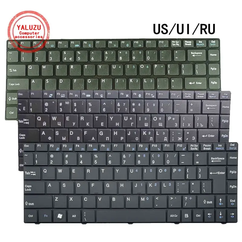 

US/UI/RU Laptop Keyboard For MSI CR41 CR42 CR400 CR420 CR430 CR460 CX420 CX460 CX480 X350 X370 X400 X420 GE40 FX400 FX420