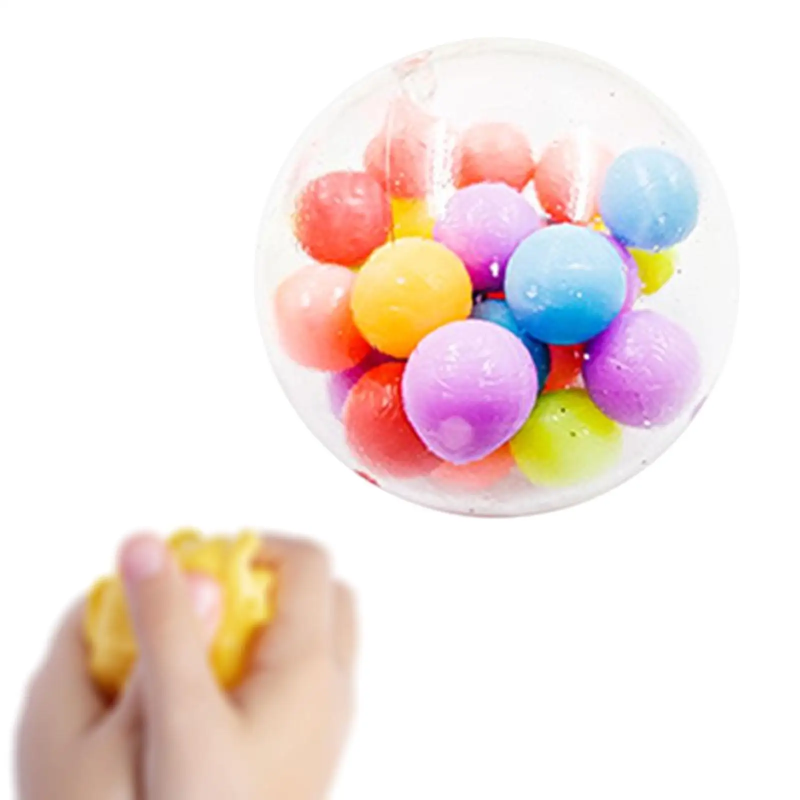 재미 있은 무지개 공 가제트 환기 장난감 운동을위한 감각 장난감 할로윈 생일 선물