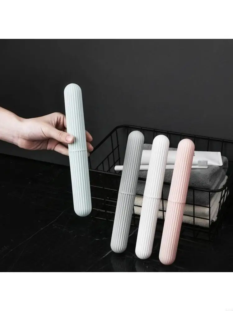 Portable Toothbrush Box with Lid Protective Holder Cover Storage Case for Outdoor Traveling Camping Dust Proof Organ 