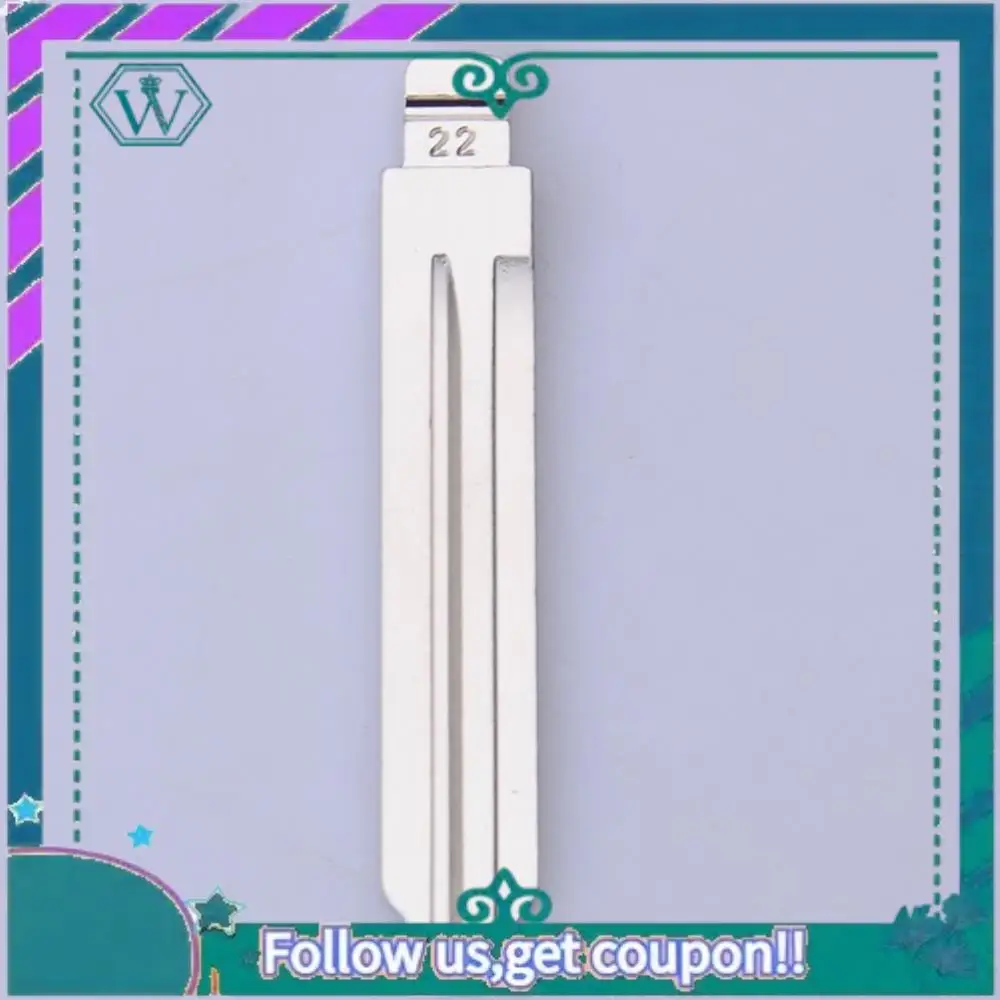 

AA92-10 шт./лот No 22 NSN14 металлический пустой необрезанный флип KD/VVDI лезвие дистанционного ключа для Nissan TIIDA Renault Subaru Infiniti