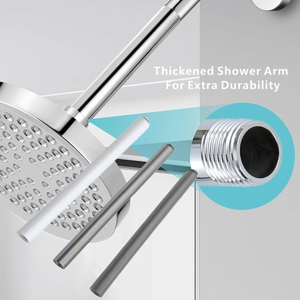 

Новый удлинитель для душа из нержавеющей стали, круглая удлинительная трубка 30 см, аксессуары для ванной комнаты