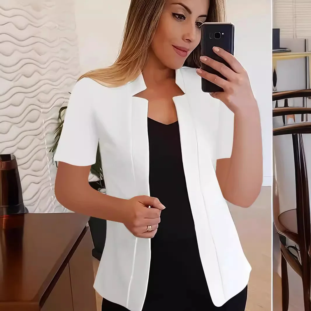 

2025 New Summer Office Blazers for Female Temperament Short-sleeved Professional Casual Versatile Women's Suit