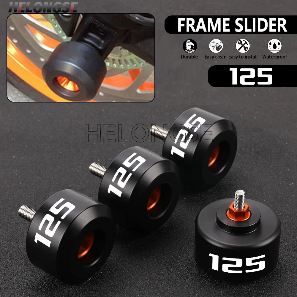 

For KTM DUKE 125 2012 2013 2014 2015 2016-2021 2022 2023 2024 2025 RC125 Front And Rear Fork Wheel Frame Slider Crash Protector