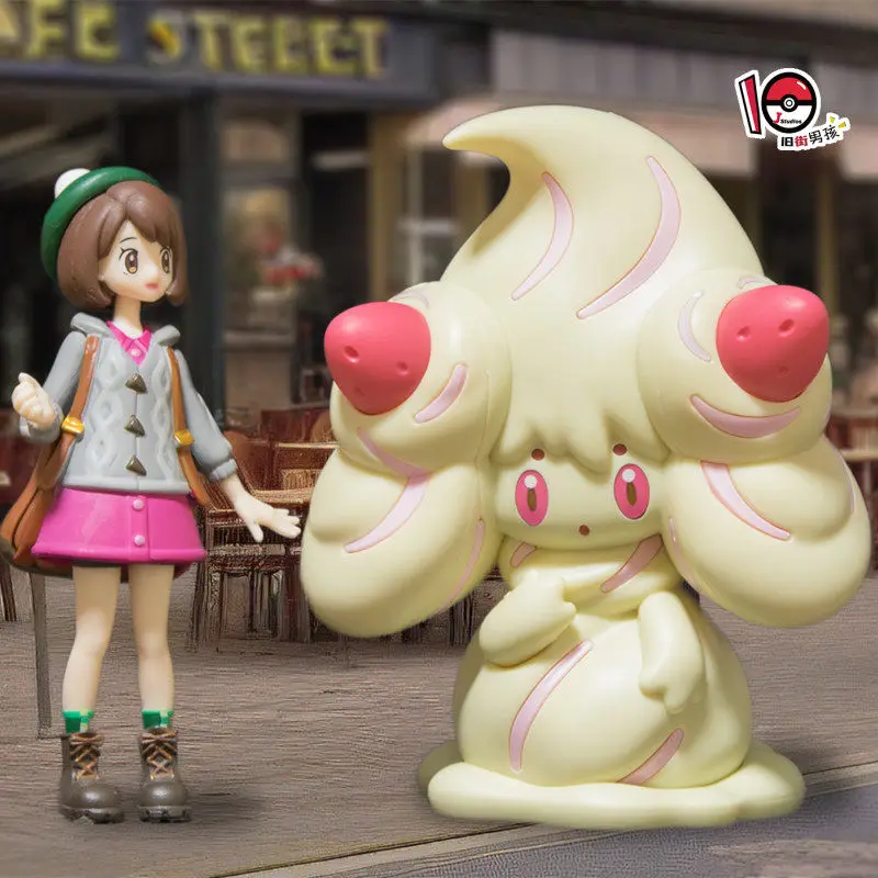 

Новая сборная модель Bandai Pokémon Alcremie Q Version, милая аниме-фигурка, украшение для рабочего стола для фанатов Pokémon с Пикачу