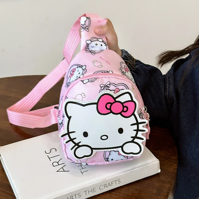 Wholesale Sanrio Hello Kitty Bag Cinnamoroll Backpack Cartoon Shoulder Bag Kuromi Chest Bags Travel Crossbody Kid Christmas Gift