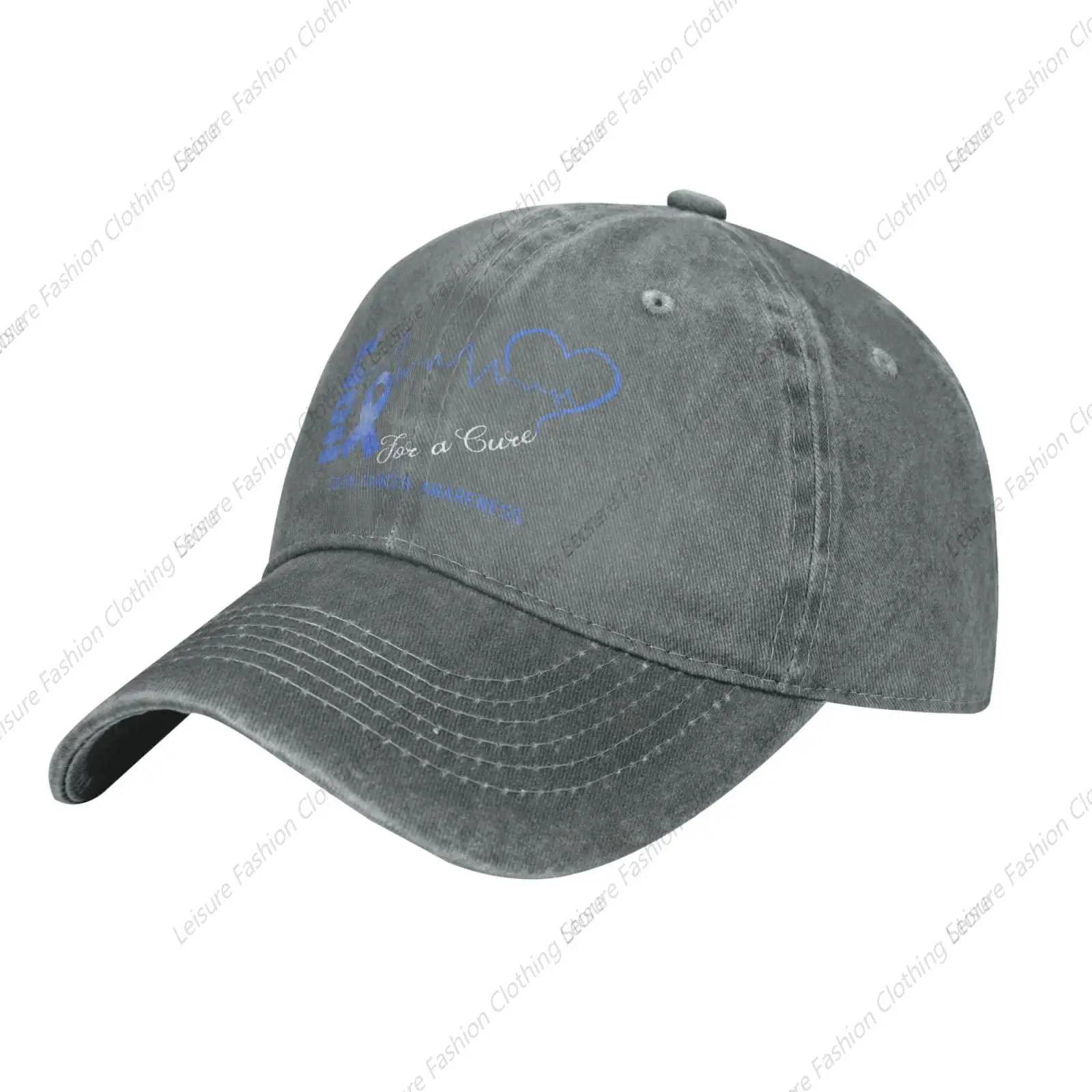 Hope for A Cure Colon Cancer Awareness Retro Baseball Cap for Women Men Baseball Hat Golf Dad Hats