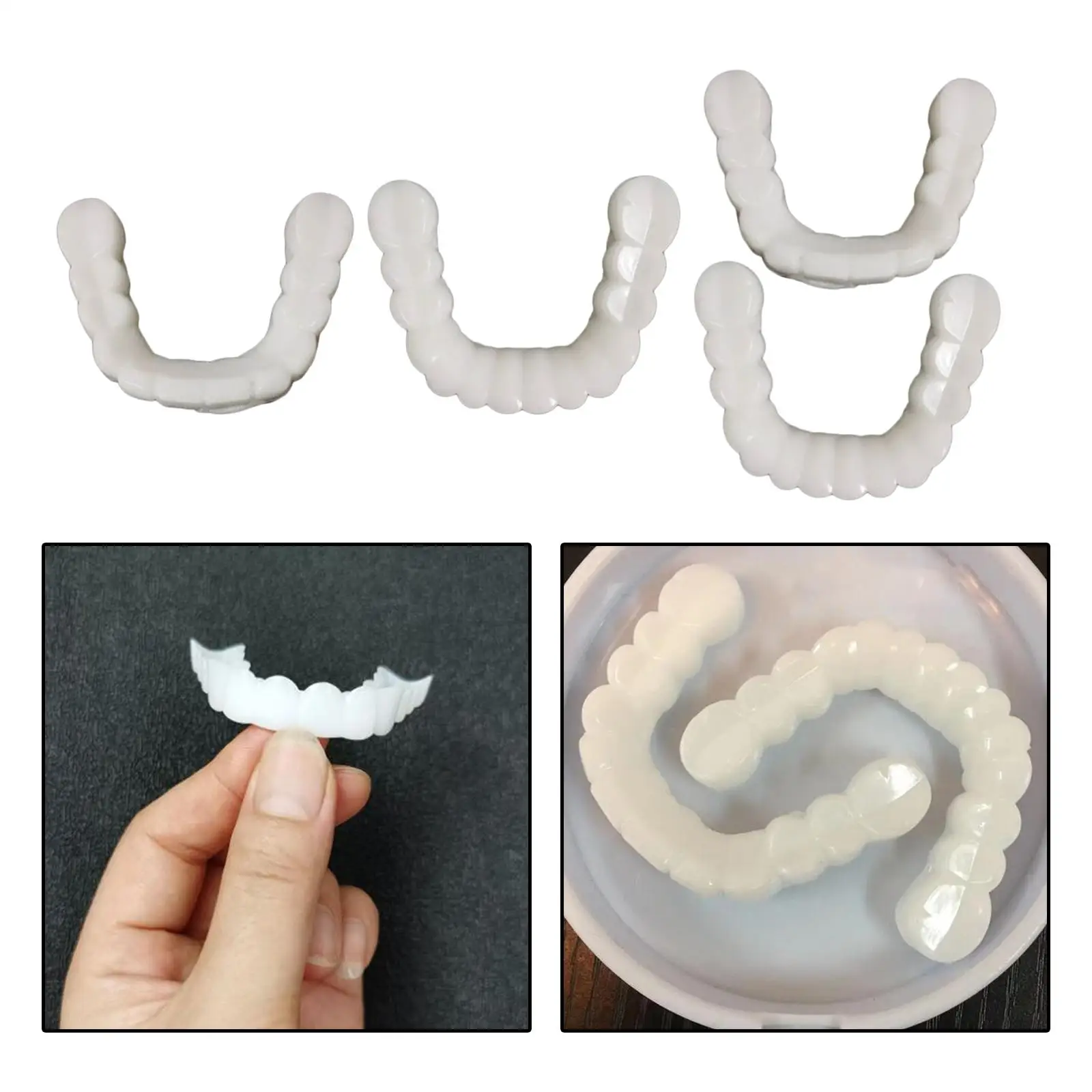 False Dentures Tooth Cover Comfortable Veneers Easy to Clean Reusable