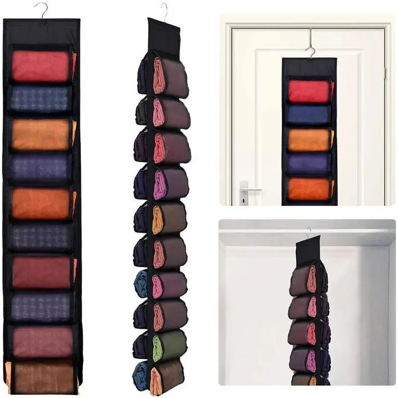 Hangings Closet Organizer Behind The Door Storage Organizer 20 Grids Transparent Behind The Door Storage Organizer Over The