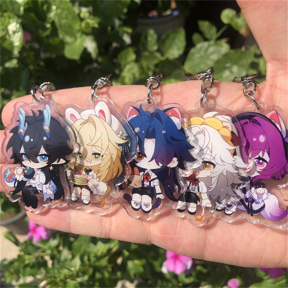 Honkai: Star Rail Blade Luocha Imbibitor Lunae Jing Yuan Keychain Badge Accessories Anime Game Cosplay Pendant Gift