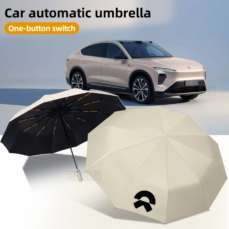 Automatic Folding Windproof Sunshade outdoor Car Umbrella custom, For NIO EC6, ES6, ES7, ES8, ET7, ET5, ET9 Auto parts